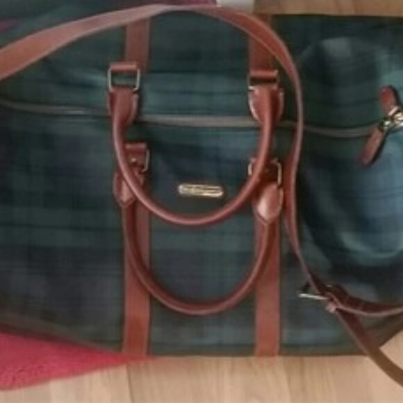 Classic Men's Women's Ralph Lauren Blackwatch 21in Weekender Tote Coated Canvas - Picture 8 of 15